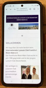 Ich und mein Handy: „Wie nutze ich die Webseiten meines Lyceum Clubs?“